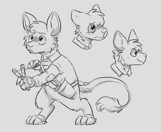 Sketching a niche character from Neopets. Sue me (but don't please I don't make money from this)